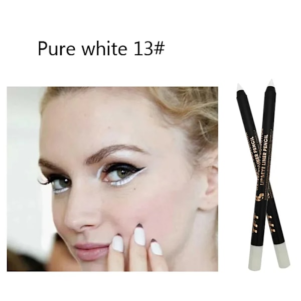 14 Färger Flytande Eyeliner Penna Vattentät Färgglad Eyeliner Penna Highlight Neon Färgglada Kattögon Sminkverktyg Eyeliner Gel 12