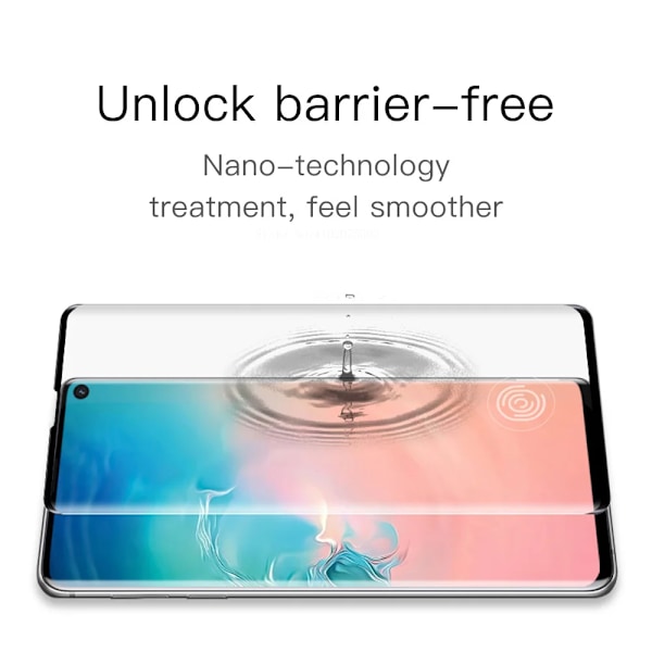Böjt Härdat Glas för Samsung Galaxy S10 Plus Skärmskydd för Samsung S10E S10plus S 10 Plus E Fingeravtrycksupplåsning Film For Samsung A2 CORE 1PCS