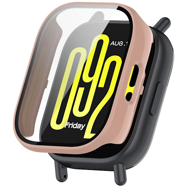 Glasfodral för Redmi Watch 5 Active smartklockor Skärmskydd för Redmi Watch 5 Lite Skal Tillbehör Sakura Pink Redmi Watch 5