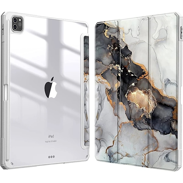 Smart PU-fodral för iPad Air 4:e 5:e iPad 10:e 10.9 Funda för iPad Pro Air 11:e 11 7:e 8:e 9:e 10.2 2 9.7 3 10.5 Transparent Skal picture YD iPad 7th 8th 10.2