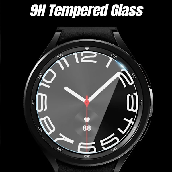 Härdat Glas Film för Samsung Galaxy Watch 6 40mm 44mm Anti-Repor Klar Skärmskydd för Galaxy Watch 6 Classic 43mm 47mm 3 piece Galaxy Watch 6 40mm