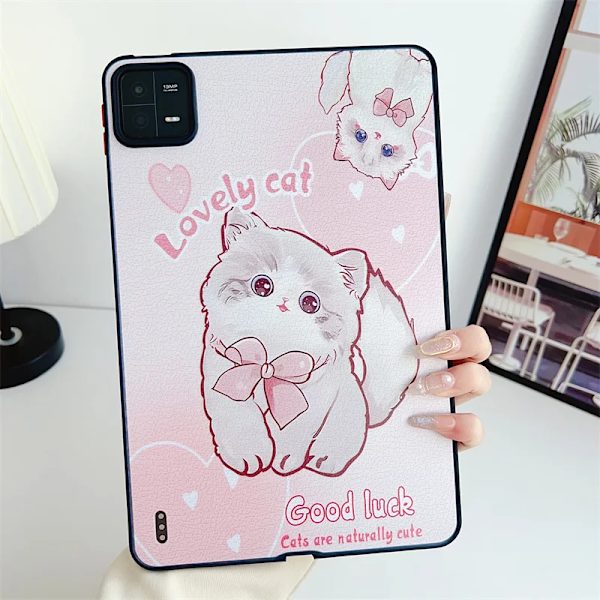 För Samsung Galaxy Tab S6 A7 Lite A8 A9 S10 S9 S8 S7 Plus 8.0 11 12.4 Tecknad Stitch Spider Man Barn Mjukt Tablett Skyddsfodral Pink MM Tab S8 Plus 12.4in