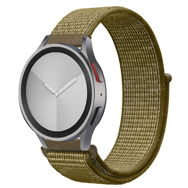 Nylon loop Band för Samsung Galaxy Watch 7-FE 6/5/pro/4/Classic/active 2 20mm/22mm sportarmband huawei gt 5-4-2-2e-3 pro rem 36 olive green 20mm watch band