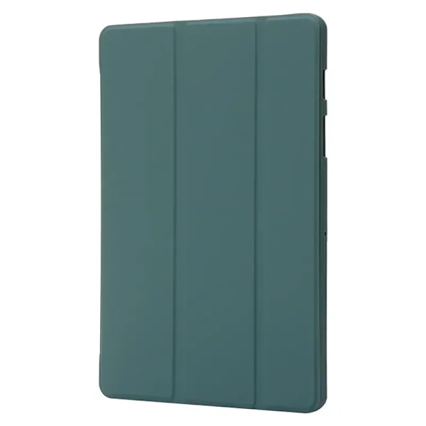 För Samsung Tab A9 Plus Fodral 11 tum Trefaldigt Läder Mjukt Bakre Ställ Tablet Funda För Galaxy Tab A9 Plus Fodral Coque SM-X210 X216 dark green Tab A9 Plus(11 inch)