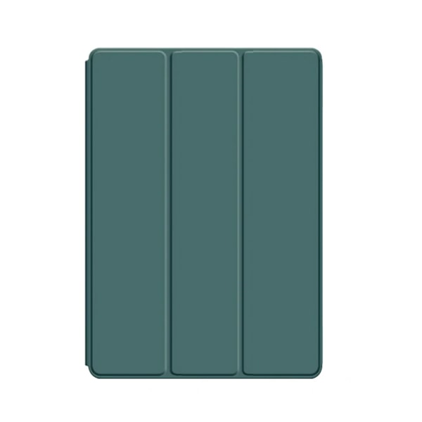För Apple iPad Air Pro Mini 7.9 8.3 9.7 10.2 10.9 11 12.9 13 8:e 9:e 10:e 11:e Gen Magnetiskt Flip Smart Cover Mjukt Silikonfodral Deep Green iPad 7th 8th 9th