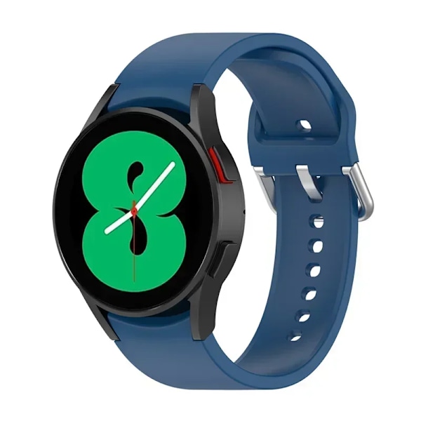 20mm Silikonarmband för Samsung Galaxy Watch 7/6/5/4 44-40mm pro Klockarmband för Galaxy Watch 6 4 Classic 43/47mm 42mm/46mm Armband navy blue 08 Galaxy 5- 5 pro