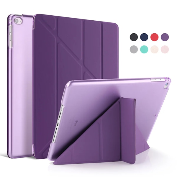 Fodral i silikon för iPad 2 3 4 Air 1 2 3 för iPad 10.2 9.7 6:e 7:e 8:e generationens fodral för iPad Pro 11 Air 2024 Mini 5 6 Capa Purple Mini 6 2021 8.3 inch