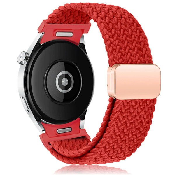 Flätat Solo Loop Armband För Samsung Galaxy Watch 6 4 classic/5 pro 47mm 44mm 40mm Magnetiskt Utan Glipor armband Galaxy watch4 armband red watch 4 40mm 44mm