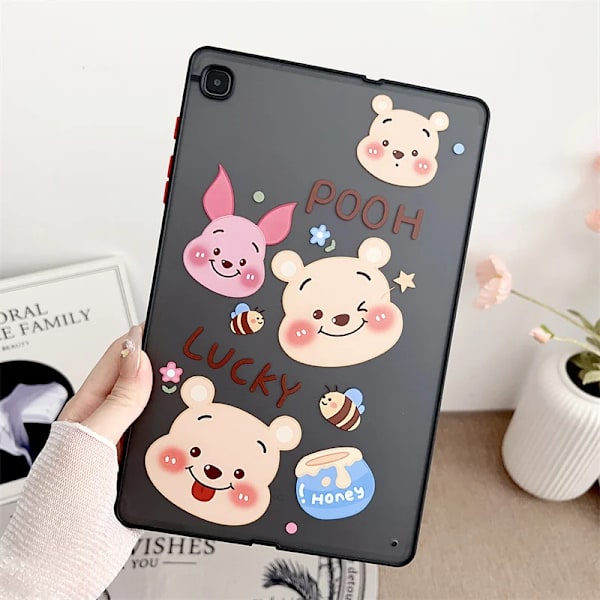 För Samsung Galaxy Tab S6 A7 Lite A8 A9 S10 S9 S8 S7 Plus 8.0 11 12.4 Tecknad Stitch Spider Man Barn Mjukt Tablett Skyddsfodral YHY A7 10.4 T500