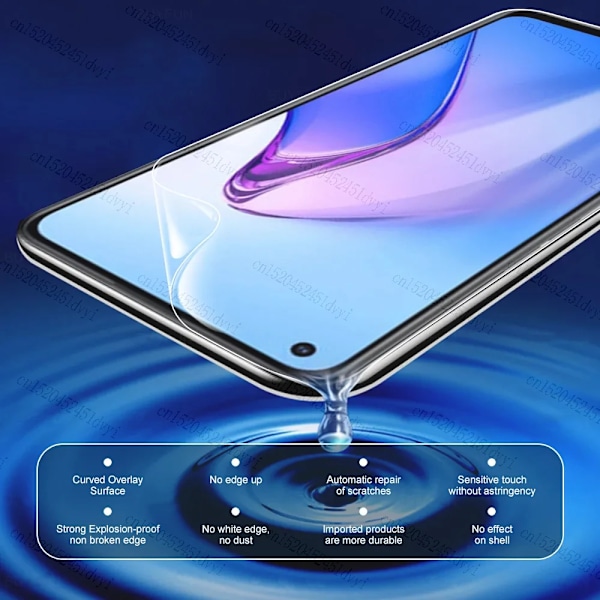 5 st Fulltäckande Hydrogel Film För OPPO A94 A12 A54 A31 A32 A33 A5 A9 2020 A53 Skärmskydd För OPPO A74 A91 A92 A76 Gel Film for oppo A52 A72 A92 Hydrogel Film