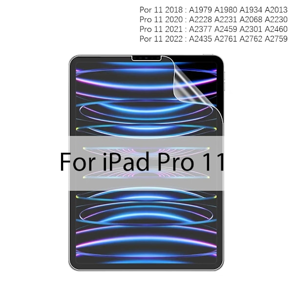 Pappersliknande Matt Skärmskydd För Ipad Pro 13 12.9 6:e 11 M2 M4 2024 10:e Generationen Air 4 5 9:e 8:e 7:e 10.2 Mini 6 7 Pro 11