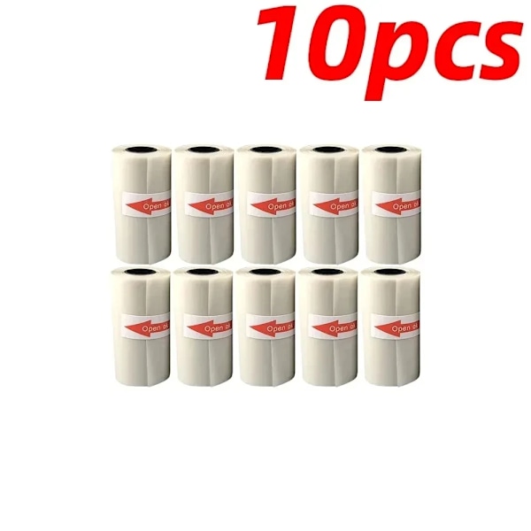Transparent Termiskt Självhäftande Papper, 57x25mm Används För Mikro Termisk Skrivare Fotoutskriftspapper 10PCS Transparent