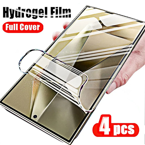 4 st Hydrogel Film för Samsung Galaxy S24 Ultra S23 FE Skärmskydd Skyddande Framsida på S24 S 24 Plus S23fe Inget Glas For samsung A2 CORE Hydrogel Film