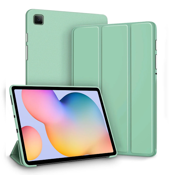Fodral för Samsung Galaxy Tablet för S6 lite 10.4 Tab A9 A8 A7 S7 S8 S9 och Plus FE Smart Auto Sleep Wake Funktion Silikonskydd Light green Tab S9 S9FE 11in