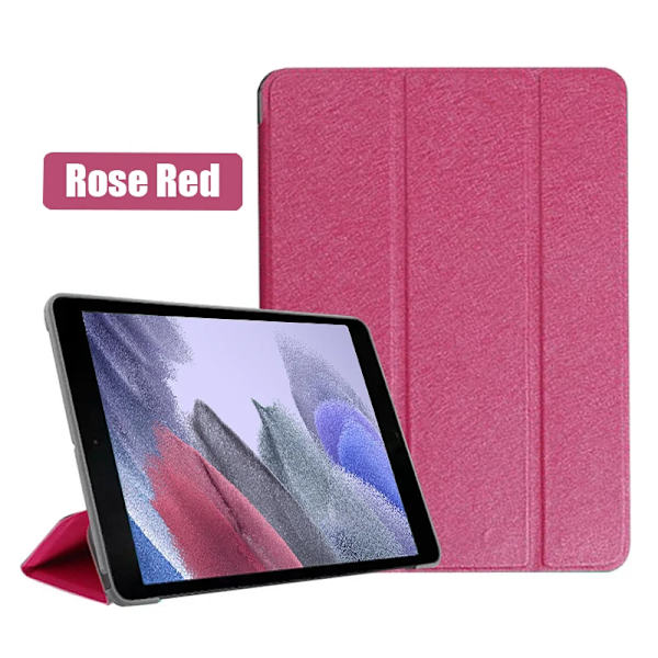 Smart Fodral För Samsung Galaxy Tab A7 Lite 2021 SM T220 T225 Skyddsskal Tab A7 lite 8.7\" SM-T220 SM-T225 Surfplatta Fodral Rose Red A7 Lite T220 T225