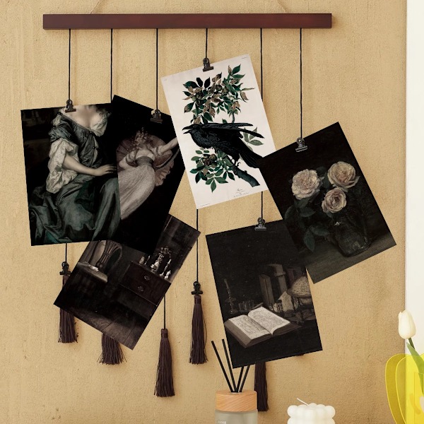 50 st Klassiska Gotisk Stil Dekorativa Collagekort Minimalistiska Vykort Konstnärlig Romantisk Målning Sovsal Väggdekoration 50pcs