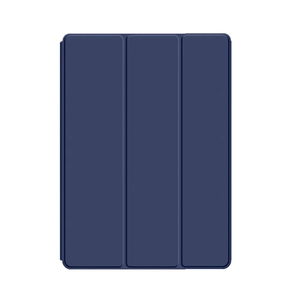 För Apple iPad Air Pro Mini 7.9 8.3 9.7 10.2 10.9 11 12.9 13 8:e 9:e 10:e 11:e Gen Magnetiskt Flip Smart Cover Mjukt Silikonfodral Navy iPad 7th 8th 9th