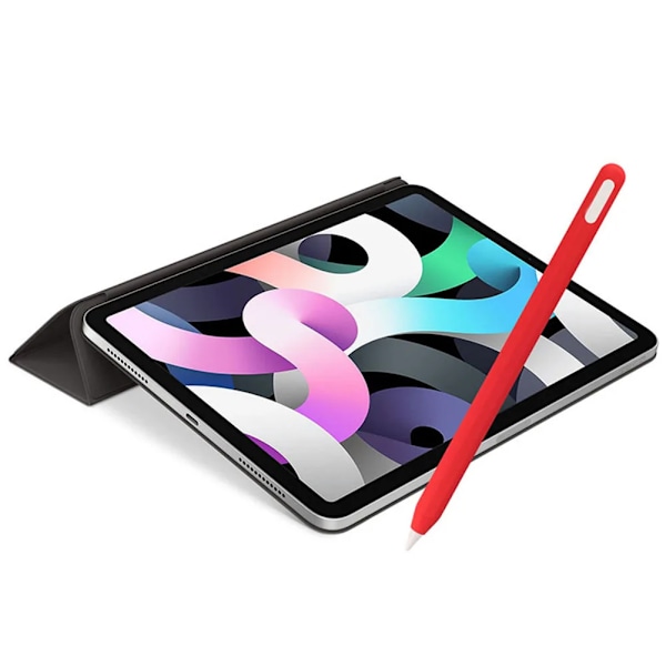Fodral för Apple Pencil 2, iPad Pencil 2:a generationen Touch Pen Skydd Tablet Stylus Anti-förlorad Mjukt Skyddande Hylsa Tillbehör White