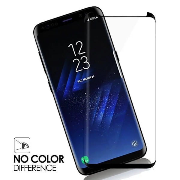 JGKK 3D Böjt Glas För Samsung Galaxy S8 S9 Plus Note 8 9 Härdat Glas Skalvänligt Skärmskydd För S8 plus S9 Shield White For Note 9