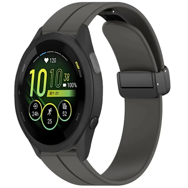 20mm 22mm Mjukt Silikonarmband för Garmin Active 5 Vivoactive 5 Magnetiskt Armband Armband Garmin Forerunner 55 965 265 165 Armband Red For Width 20mm