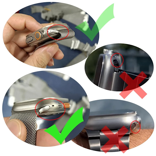 Magnetiskt Milanese Armband För Apple Watch Band 10 9 8 7 46mm 42mm 45mm 41mm Ultra 2 49mm Metallarmband iWatch 6 5 4 SE 44mm 40mm Red For Series 10 42mm