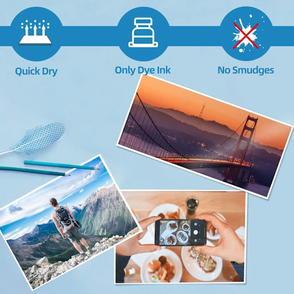 Multi Specifikation Högglans Fotopapper 3R 4R 5R A4 Fotoutskriftspapper Bläckstråleskrivare 180G Glättat Enkelsidigt Fotopapper 5R 180g 100sheet