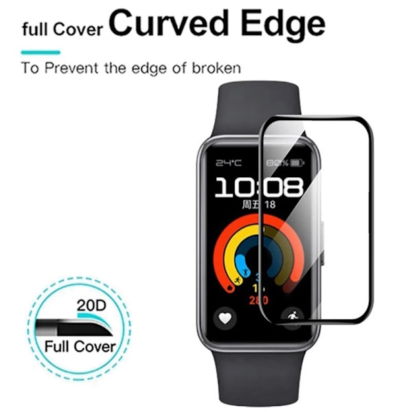 1-3ST 3D Mjukt Skyddsfilm För Huawei Band 10 Full Böjd Skärmskydd TPU Film För huawei band 10 9 8 7 6 1PCS For Huawei Band 9