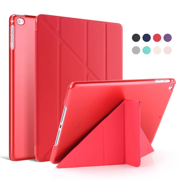 Fodral i silikon för iPad 2 3 4 Air 1 2 3 för iPad 10.2 9.7 6:e 7:e 8:e generationens fodral för iPad Pro 11 Air 2024 Mini 5 6 Capa Red Mini 6 2021 8.3 inch