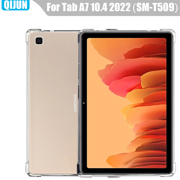 Surfplatta Fodral För Samsung Galaxy Tab A A7 A8 S6 Lite 8.0\" 9.7\" 10.1\" 10.4\" 10.5\" 2020 2022 2019 TPU Airbag Skydd mjukt Skal Tab A7 10.4 2022