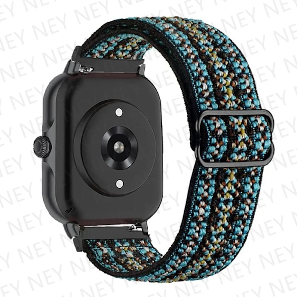 20mm/22mm Glänsande elastiskt armband för Amazfit gts 4-3-2-2e-mini/GTR 4/3 Pro band Amazfit Bip 5/Bip3 pro/Balance/GTS/GTR 4-3-2 armband bohemia green 17 22mm watch band