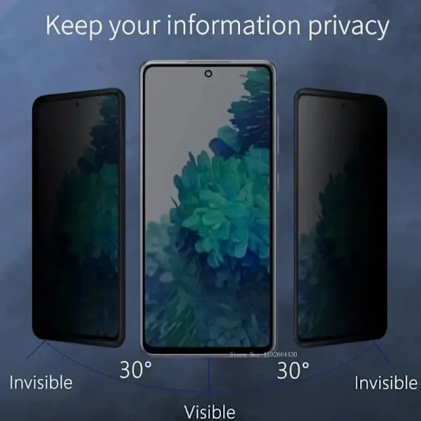 4 st Anti Spion Sekretess Svart Glas För Samsung Galaxy A54 A34 A14 A15 A25 A35 A52 5G Skärmskydd A55 A53 A55 A73 A90 Glas Galaxy A70 Anti Peeping
