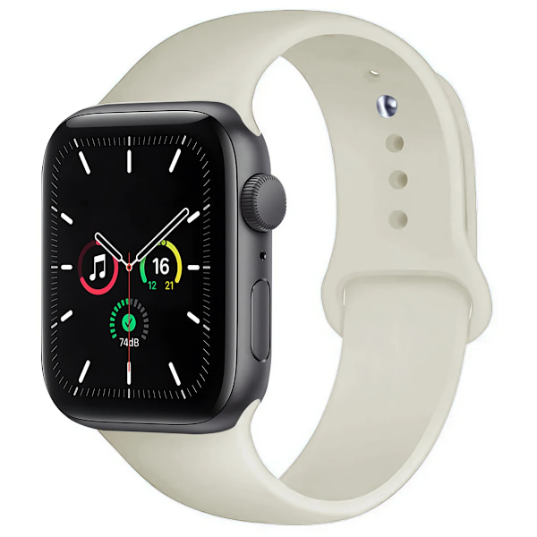 Silikon Sportarmband för Apple Watch strap 49mm 44mm 45mm 40mm 41mm 42mm 38mm armband iwatch series9 8 7 6 5 4 3SE Ultra 2 correa Rock W 49mm-42-44-45mm M-L