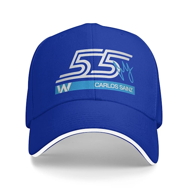 Williams Racing Team Basebollkepsar Mode Carlos Sainz F1 Sandwichkepsar för Män Kvinnor Justerbar Solhatt Sport 1 One Size