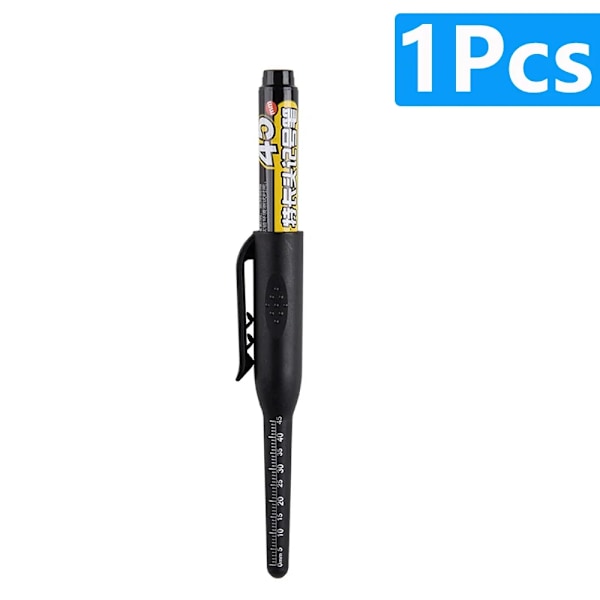 1-6 st 45 mm Vattentät Lång Huvud Nib Djupa Hål Markörer Penna Kakel Snickarpenna Multifunktionell för Träbearbetning Svart/Blå/Röd Bläck 1pcs black pen
