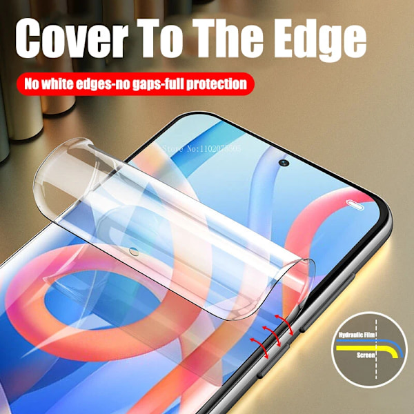 4 st Hydrogelfilm för Redmi Note 10 11 Pro 10S 11S 10A 10C Skärmskydd Xiaomi Redmi Note 8 9 Pro 9S 9T 9A 9C Snabb Leverans Redmi 10C Hydrogel film