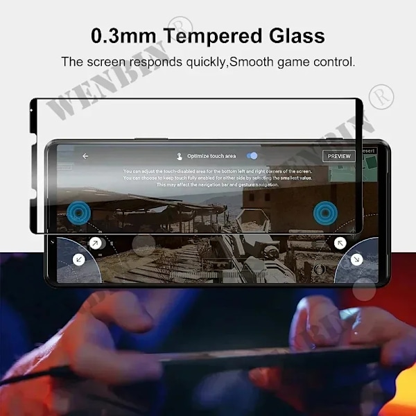 3 st Härdat Glas För Snoy Xperia 1 VII VI 10 5 VI V IV III II Xperia Pro-I Fulltäckande Skärmskydd Clear Sony Xperia 1 VII