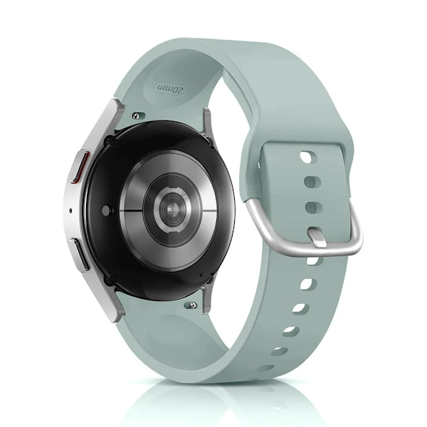 Silikonarmband för Samsung Galaxy Watch 7 6 5 4 44mm 40mm pro 45mm Sport 20mm Klockarmband Armband Galaxy Watch6 Classic 43mm 47mm Khaki Watch 7 6 5 44mm