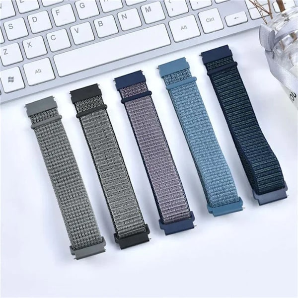 18MM Nylon Loop Band För huawei Watch GT 5/4/Xiaomi Mi Smart Watch Armband För Garmin Vivoactive 4S/Venu 2s Correa Armband seashell 04 18MM watch band