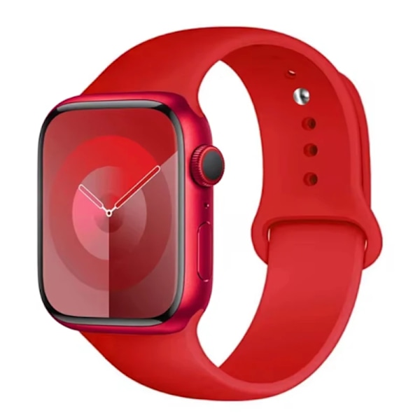Lämplig för Apple Watch Smart Watch Iwatch3/4/5/6/7/8/Se Generation Ultra Klockarmband Fritt Justerbart Enfärgat Silikon M Walnuts 12mm