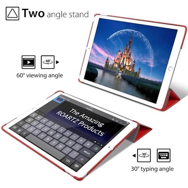 7,9'' Tunt folio Ställ Coque för iPad mini 4 Fodral Smart A1538 A1550 PVC Smart Auto-Sleep Omslag för iPad mini 4 7,9'' Omslag Red iP mini 4 7.9in