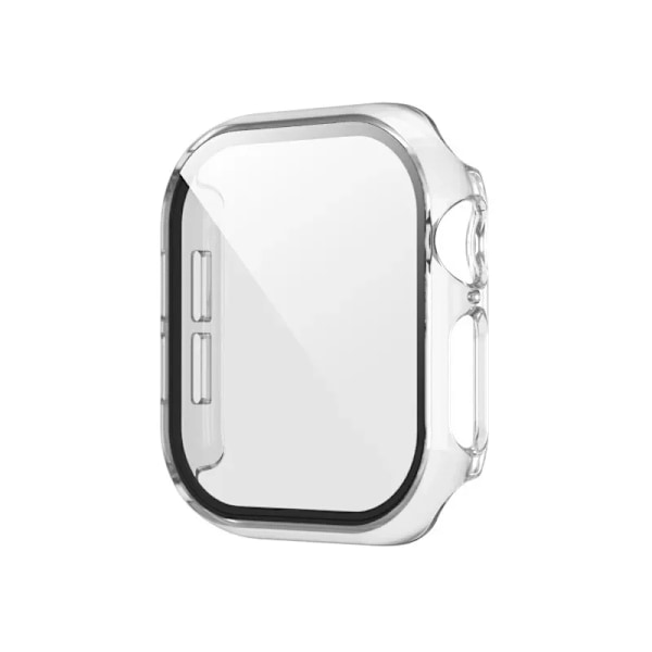 Härdat Glas+Skal För Apple Watch serie 10 42mm 46mm Matt Hård PC bumper Skärmskydd Fodral iWatch 10 42/46 Tillbehör Transparent 19 Series 123 42MM