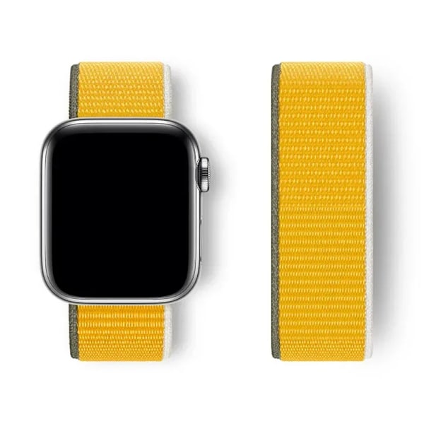 Nylon Loop Armband för Apple Watch band 44mm 40mm 45mm 41mm 46 42mm 49mm 44 45 mm armband iWatch serie 10 9 SE 7 6 5 4 Ultra 2 Sunflower 73 42 44 45 46 49 mm
