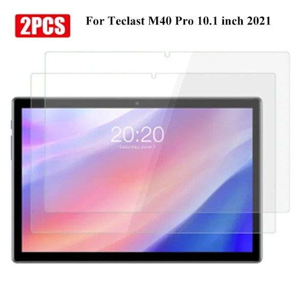 2 ST HD Skärmskydd Härdat Glas För Teclast M50 HD Pro M50 Mini 8.7 M40SE M40 Pro M40S M30 10.1 tums Tablet Glasfilm Teclast M40 Pro 2023