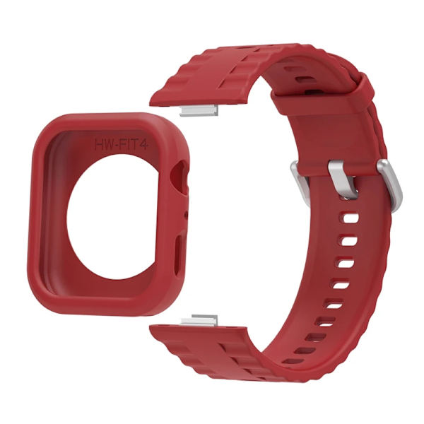 Silikonarmband för Huawei Watch Fit 4 Pro, fallskydd, mjukt fodral för Huawei Watch Fit 4/4Pro, andningsbart armband för fit 4 White For Huawei Fit 4