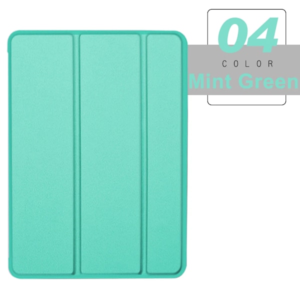 Fodral för iPad Air 1 2013 9.7 Flip Trifold Ställ Fodral PU Läder Full Smart Auto Wake Omslag För ipad air1 A1474 A1475 A1476 Fodral Mint Green For iPad Air 1