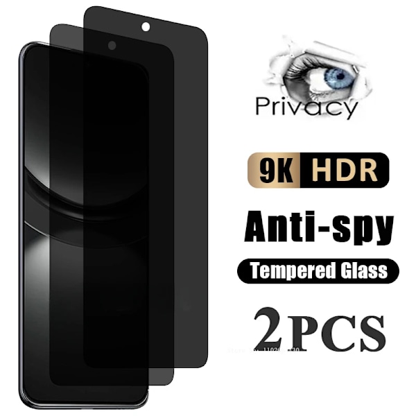 2st Anti-Spion Härdat Glas Skärmskydd för Huawei Nova 12 Lite 11 SE 11i 8i 7i 5T Y9 Prime 2019 Y8P Y7P Y6P Y8S Huawei Nova 7i Privacy Glass