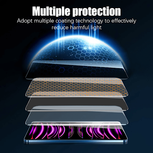 Härdat glas för iPad Pro 11 4:e 12.9 6:e 12 9 Air 5 4 skärmskydd för iPad 10 10:e 9:e generationen Mini 6 10.2 2022 tillbehör 7th 8th 9th 10.2inch