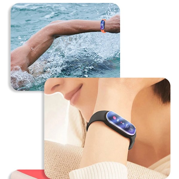 Skärmskydd i glas för Mi band 9 8 7 6 5 armband SmartWatch Tillbehör Miband5 miband6 för Xiaomi Mi band 4 5 6 7 film 2pc mi band 7