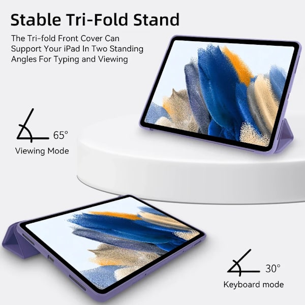 Fodral för Samsung Galaxy Tablet för S6 lite 10.4 Tab A9 A8 A7 S7 S8 S9 och Plus FE Smart Auto Sleep Wake Funktion Silikonskydd Navy blue Tab A9 Plus 11in
