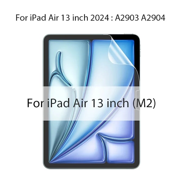 Pappersliknande Matt Skärmskydd För Ipad Pro 13 12.9 6:e 11 M2 M4 2024 10:e Generationen Air 4 5 9:e 8:e 7:e 10.2 Mini 6 7 Air-13 2024